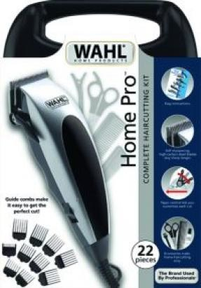 Makineri prerëse flokësh Wahl HomePro, 10 krehra, me kabllo, gri