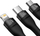 Kabllo karikimi Baseus 3‑në‑1 USB, 66W, 1.2m, e zezë