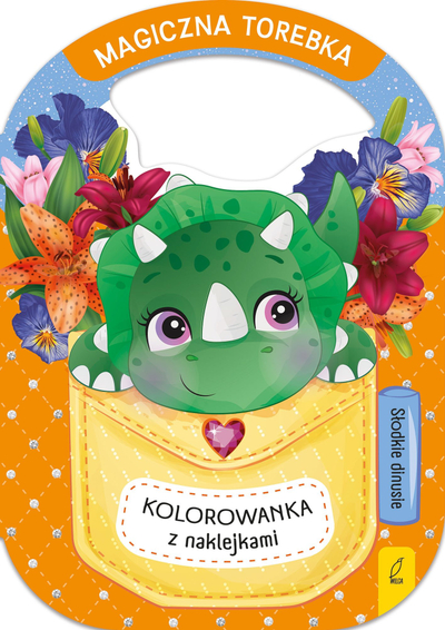 Libër ngjyrosjeje Magic Handbag Sweet Dinos, me ngjitëse, për kalamaj