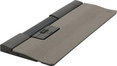Maus ergonomik Contour Design SliderMouse Pro me kabllo, me mbajtëse të zgjatur për kyçin, ngjyrë gri e hapur