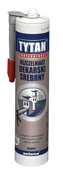 Silicon çatie Tytan Roof Sealant, 310ml, për kulme, ngjyrë argjendtë