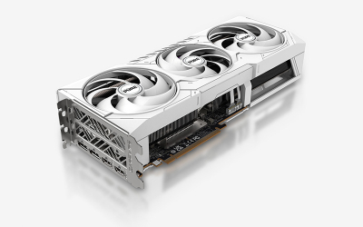 Kартичка со графика Sapphire AMD Radeon RX 9070 PURE, 16GB GDDR6, ARGB, бела
