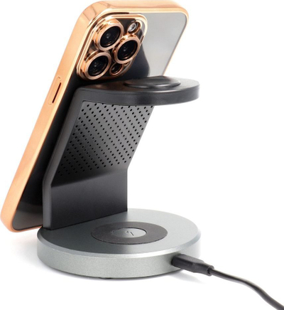 Силиконска навлака Electro Mag за iPhone 12 Pro, MagSafe, проѕирна
