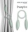 Klip perdeje dekorativ Amelia Home Brampton, set 2 copë, magnetik, ngjyrë mint