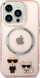 Mbulesë telefoni Karl Lagerfeld KLHMP14LHKCP, për iPhone 14 Pro 6.1", MagSafe, rozë
