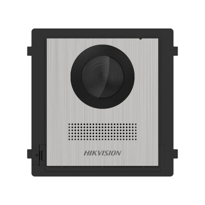 Modul hyrës video Hikvision DS-KD8003-IME1(B)/NS, domofon IP, panele inoksi, i zi