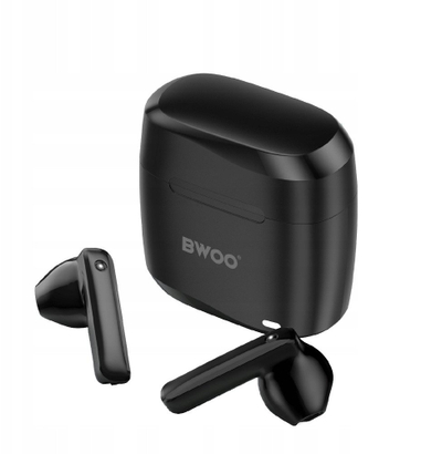 Kufje pa tela Bwoo TWS BW94, Bluetooth 5.3, USB C, të zeza