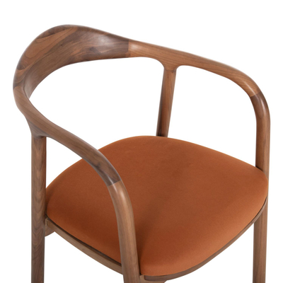 Karrige ngrënieje Luppe 51×56×78 Hcm (HM18015.05), portokalltë