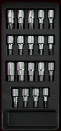 Set priza Proline, 19 copë, të argjendta