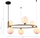 Llambadar varës Netlighting MDM-3974, 6xG9, diametër 55cm, i artë me globat e bardha