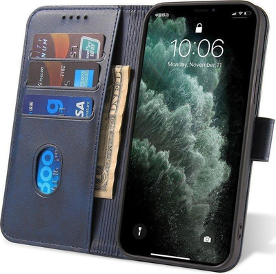 Kapak telefoni Magnet Case për Samsung Galaxy A13 5G, lëkurë eko, tip libër me bazament, blu