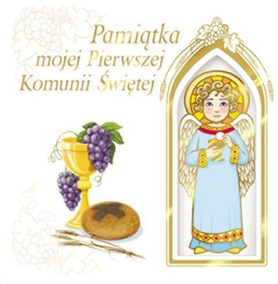 Një suvenir i Kungimit tim të Parë të Shenjtë (me një engjëll)