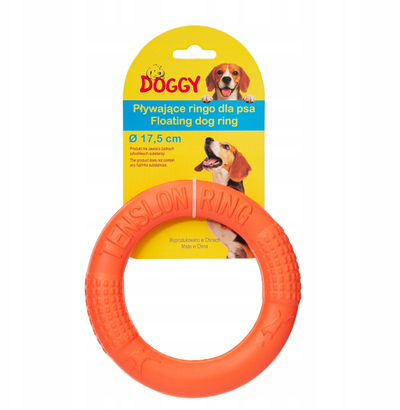 Lodër notuese për qen Doggy Ringo, 17.5 cm, EVA, portokalli