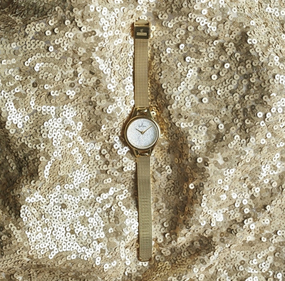 Orë për femra Festina/Swarovski, e bardhë & e artë