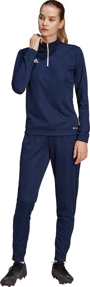 Bluzë sportive për goca Adidas Entrada 22 Top Training, AEROREADY, me mëngë të gjata, blu navy
