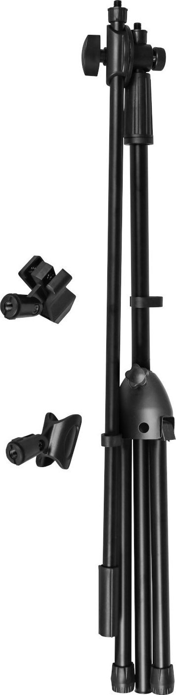 Stativ mikrofoni Mozos SM803 PRO, lartësi që e luan nga 75 në 155 cm, mban deri 1.5 kg, i zi