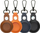 Mbajtëse 4smarts Faux Leather Case Set Premium për AirTag, set 4 copë, shumëngjyrëshe