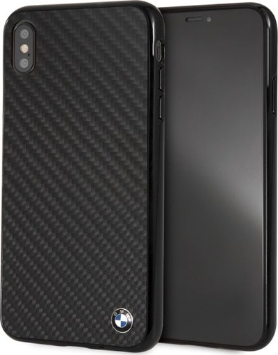 Mbulesë telefoni BMW Hardcase Signature Carbon për iPhone Xs Max 6.5", fibrë karboni, e zezë