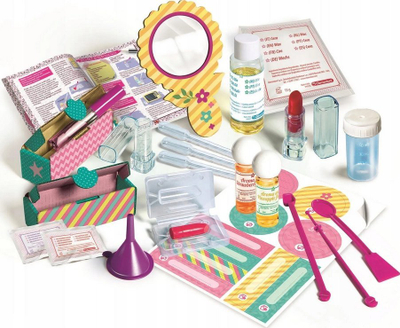 Set edukativ Clementoni Fun Lipstick Science, eksperimente kozmetike për kalamaj