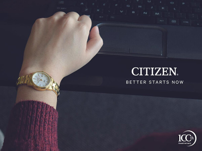Orë për femra Citizen, e artë