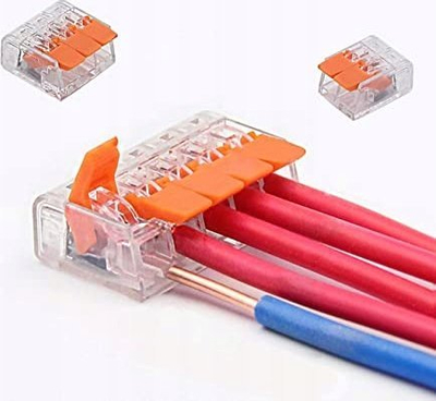 Set lidhësa elektrikë të shpejtë Eurokomp E6079, 75 copë, për tela njëpërçues dhe shumëpërçues, shumëngjyrësh