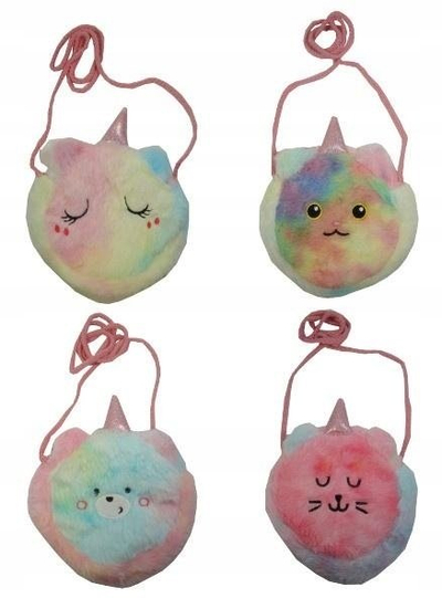 Çantë shpatullash plush për fëmijë MIX, pelush i butë, shumëngjyrëshe