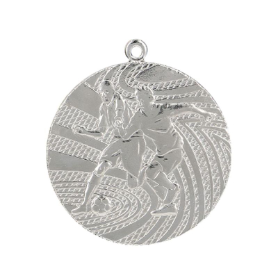 Medalje futbolli Victoria Sport, çelik, 40mm, argjend