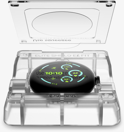 Mbrojtës ekrani Spigen Pixel Watch 3, xham mbrojtës, transparent