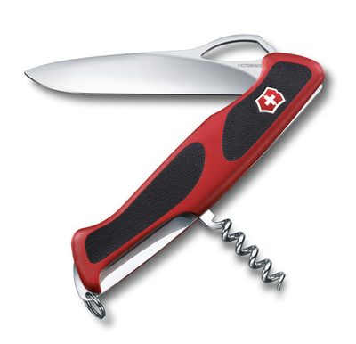 Thikë xhepi Victorinox "Ranger Grip 63", e kuqe dhe e zezë