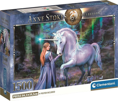 Puzzle Clementoni Anne Stokes, 1500 copa, 84.5x59.5cm, shumëngjyrësh