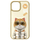 Futeri Nimmy Cool&amp;Cute 2.0 Cat për iPhone 15 6.1", TPU PC, me zinxhir, ngjyrë kaki
