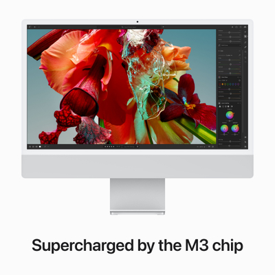 Apple iMac 24", M3 8-core, 8GB, 256GB, 8-core GPU, Silver