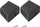 Kapak këmbësh shkalle Krause Monto 211415, 33 x 20mm, plastikë, të zinj