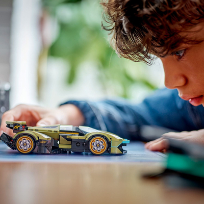 Lodër ndërtuese LEGO Speed Champions Lamborghini Lambo V12 Vision GT Super Car 76923, 230 pjesë, mbi 10 vjeç, shumëngjyrëshe