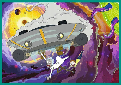 Пазл Trefl Rick and Morty, сет 4x250 парчиња, шарен