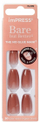 Thonj artificialë Kiss Impress Bare but Better, medium almond, nude
