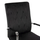 Karrige zyre Josef velur e zezë inox bazë 58×61×105–113 cm (HM1181.04), zezë