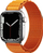 Rrip ore Alpine për Apple Watch, 38/40/41 mm, me tokëz çeliku, portokalli