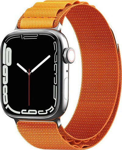 Rrip ore Alpine për Apple Watch, 38/40/41 mm, me tokëz çeliku, portokalli