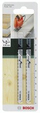 Tehe sharruese Bosch U101BR U-Shank, set 2 copë, për dru