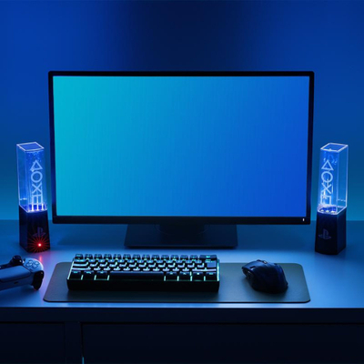 Dritë dekorative Paladone Playstation Liquid Dancing Lights, LED, me USB, shumëngjyrëshe