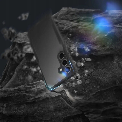 Mbrojtëse telefoni për Motorola Moto G54, kundra rënies, transparente, e zezë