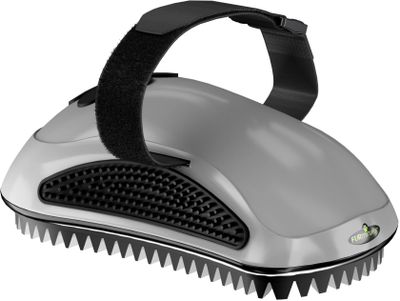 Furçë gome për qime Nova Pet Furminator Small, për qen edhe mace, gri