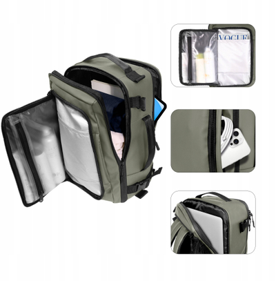 Çantë shpine Tech-Protect Defender S50, 20L, për laptop 15.6", gri