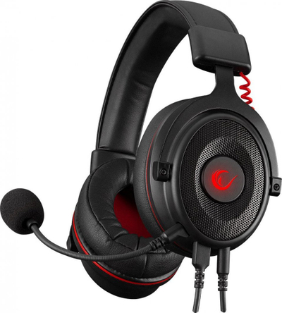 Kufje gaming Rampage 7.1, USB C 3.5mm, me mikrofon, të zeza