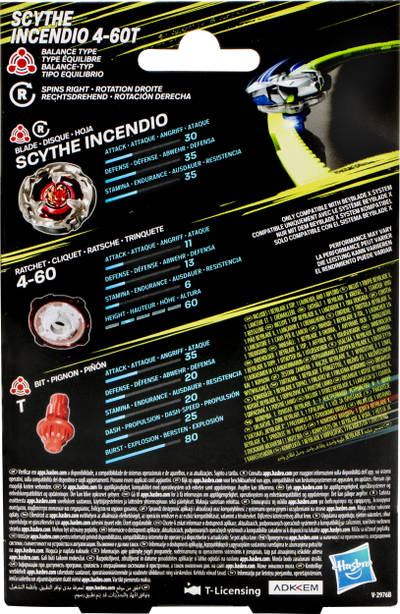 Lodër rrotulluese Beyblade X Starter Pack, me launcher, shumëngjyrëshe