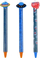 Set stilolapsash të fshishëm Space, 0.5mm, 36 copë, ngjyrë blu