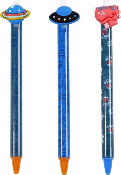 Set stilolapsash të fshishëm Space, 0.5mm, 36 copë, ngjyrë blu