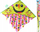 Fluturake ARTYK Kite 70cm 125102, poliester, me dorezë, shumëngjyrëshe