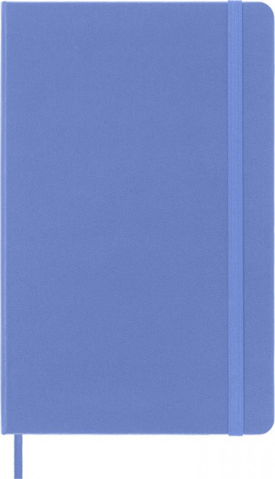 Fletore Moleskine Large Plain Hardcover, format i madh, kapak i fortë, blu Hydrangea